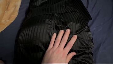 Having sex with my horny coworker while her boyfriend is away, POV sex and ejaculation with anal rubbing